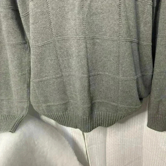 Colours By Alexander Julian Cable Knit Crewneck Sweater Mens Large Long - Picture 3 of 9